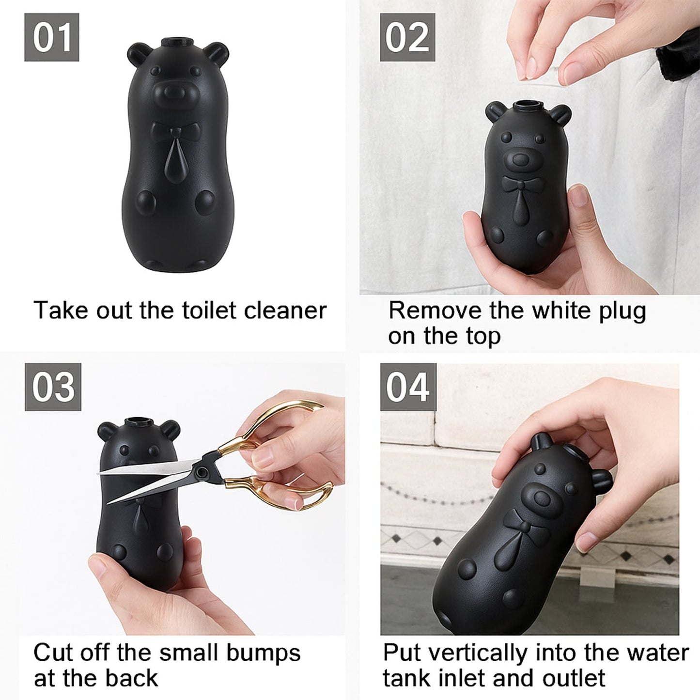 Bear Shaped Toilet Tank Cleaner (1 Pc)