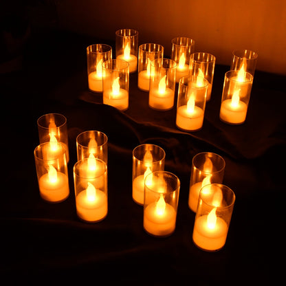 LED Candles with Plastic Covers