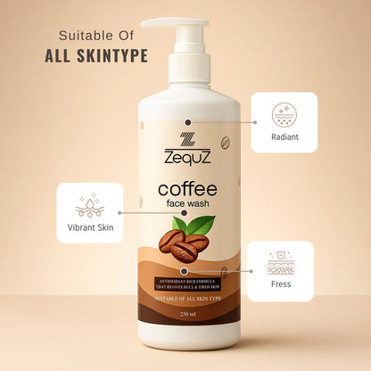 Zequz Coffee Face Wash - (1 Pc / 250 ML)