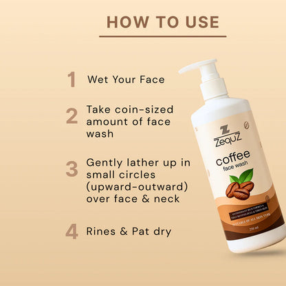 Zequz Coffee Face Wash - (1 Pc / 250 ML)