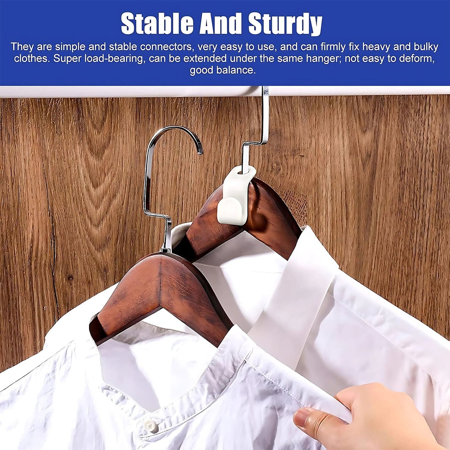 Multi-Color Hanger Connector Hooks (30 Pc)