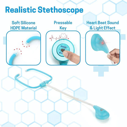 Aditi Premium Doctor Kit Medical Role Play Toy Set for Kids (10 Pc)