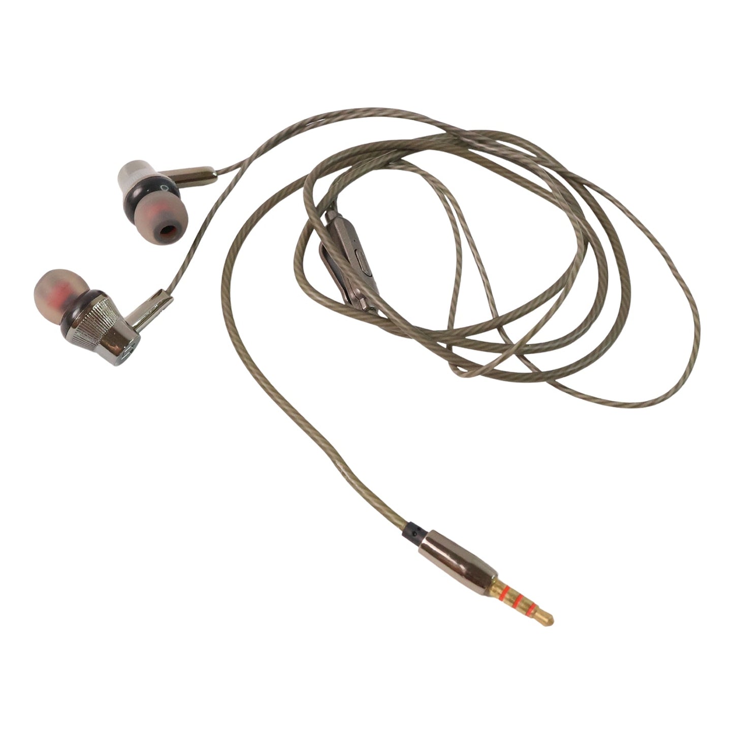 Premium Wired Earphones with Mic - (1 Pc)