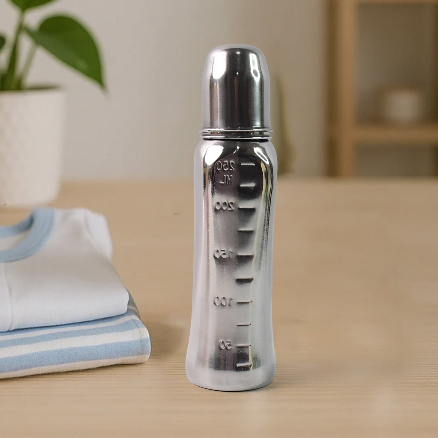 Supermom Lion Stainless Steel Feeding Bottle – 250ml