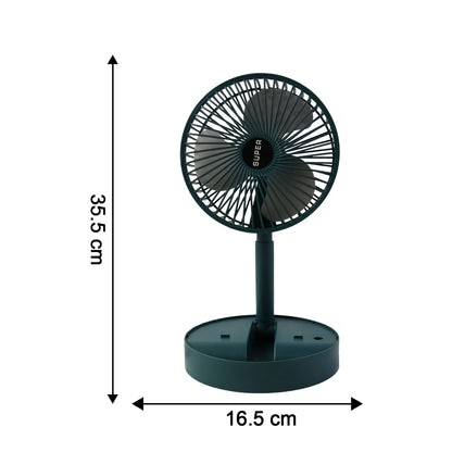 Sensor Foldable Mini Desk Fan with Adjustable Height and Angle (1 Pc)
