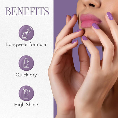 Beauty Gel Berry Eclipse Sparkle Nail Polish