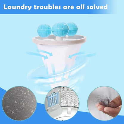 Floating Laundry Ball Lint Catcher Reusable Hair & Fur Filter (1 Pc)