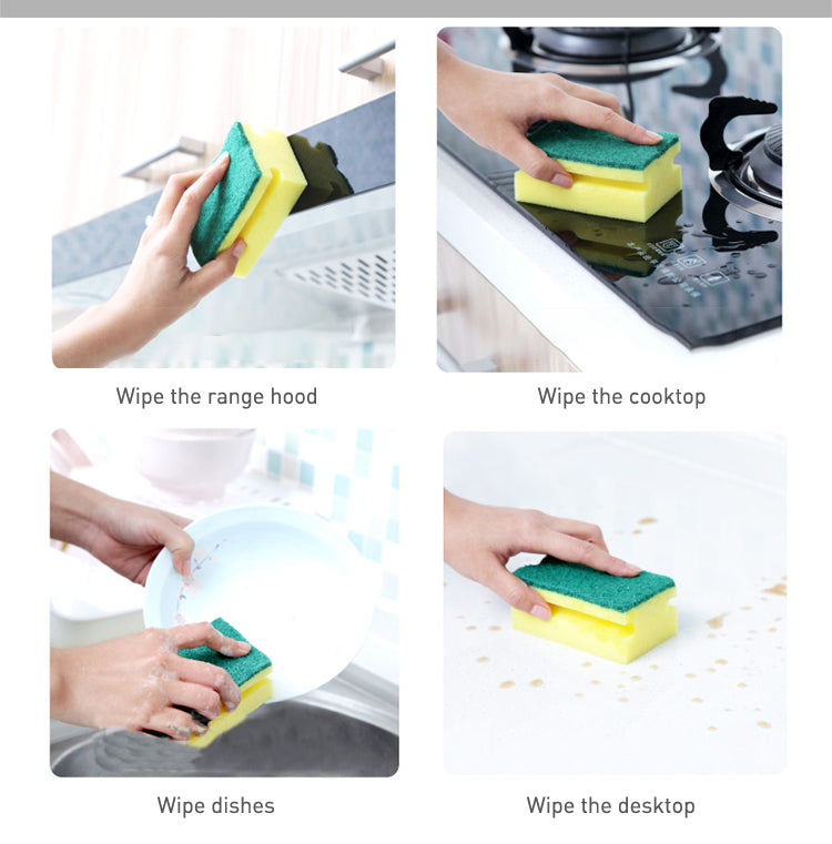 Scrub Sponge 2 in 1 PAD for Kitchen, Sink, Bathroom Cleaning Scrubber