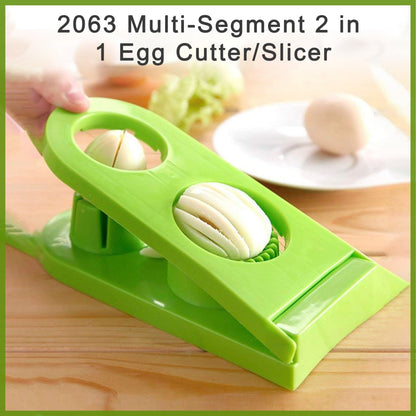 Multi-Segment 2 in 1 Egg Cutter / Slicer