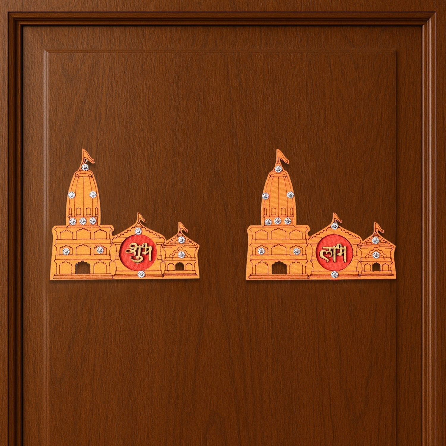 Subh Labh Temple Design Wall Sticker