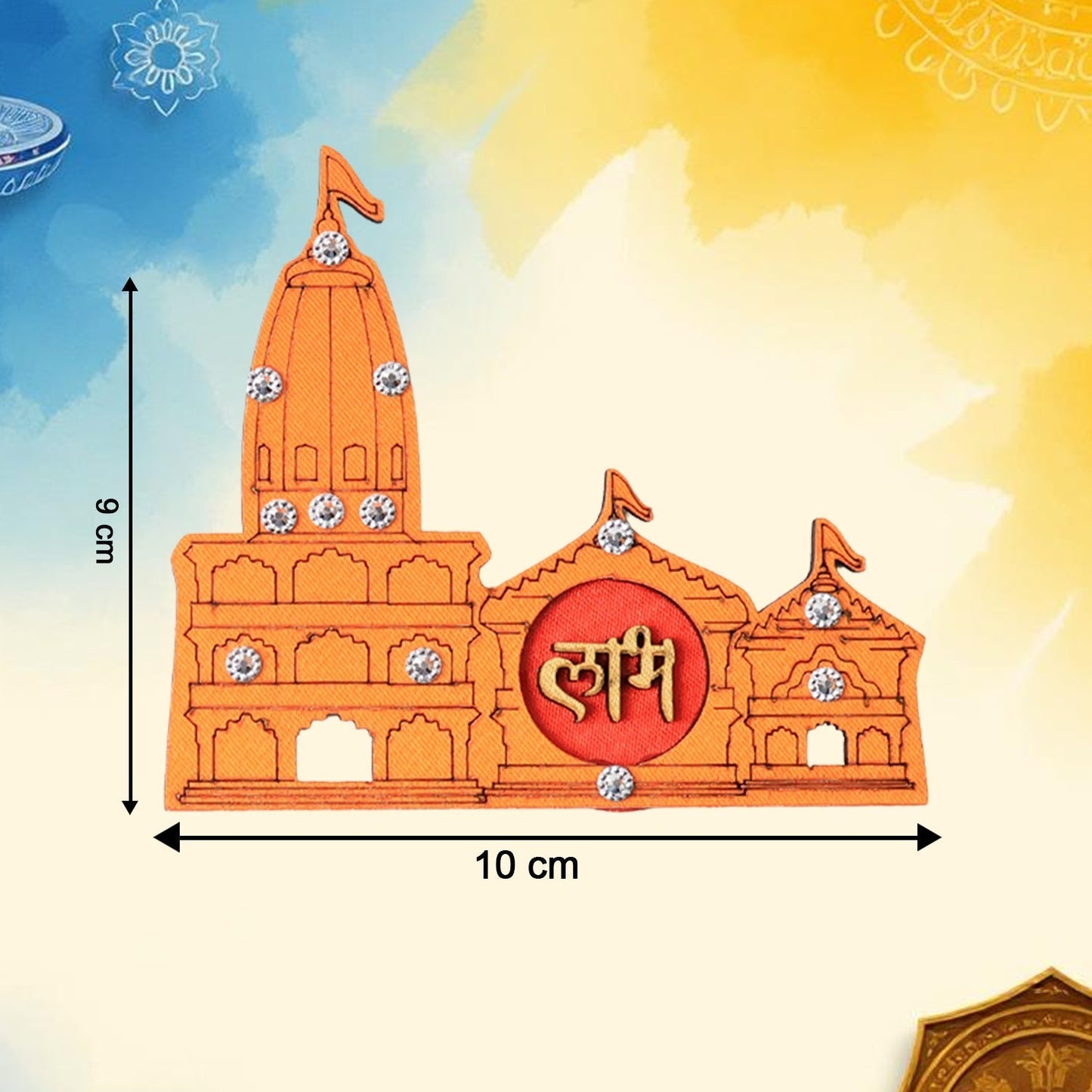 Subh Labh Temple Design Wall Sticker