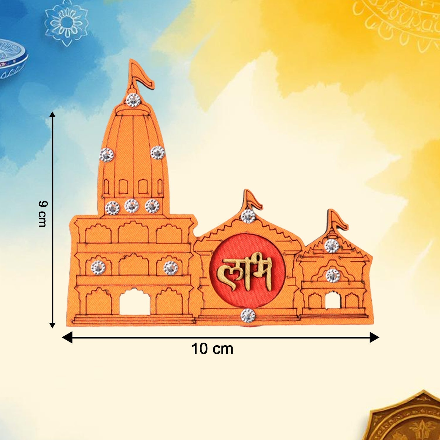 Subh Labh Temple Design Wall Sticker