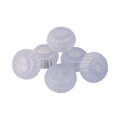 Crystal Design LED Flameless Tealight Candles (6 Pc)