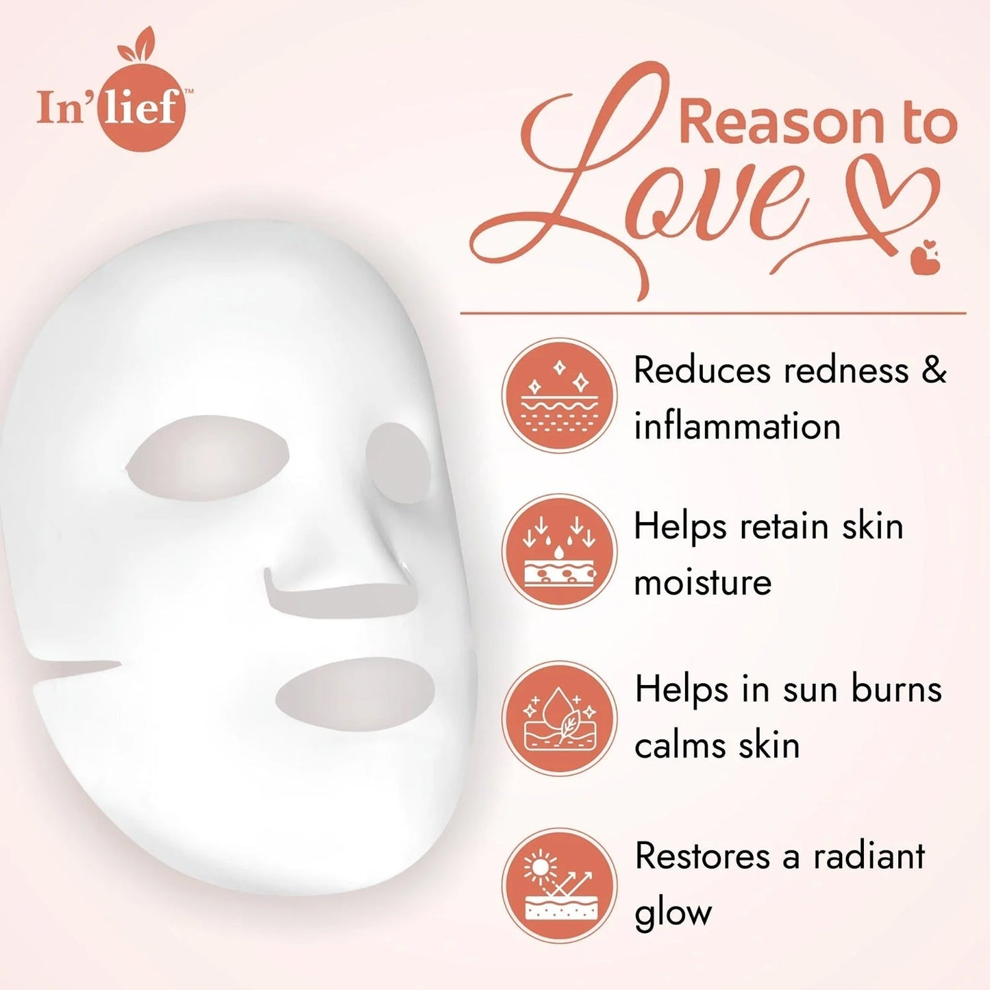 In’lief Niacinamide 1% Hydrating & Calming Facial Sheet Mask (1 Pc)