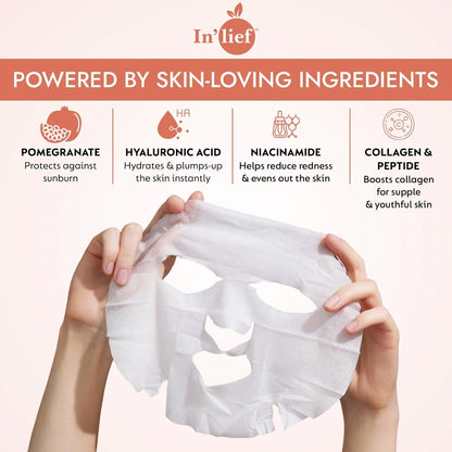 In’lief Niacinamide 1% Hydrating & Calming Facial Sheet Mask (1 Pc)