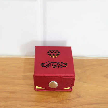 Premium Elegant Ring Gift Box with Soft Velvet Cushion