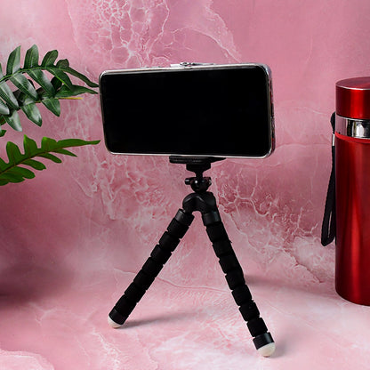 Flexible Mini Tripod Stand with Adjustable Mobile Holder