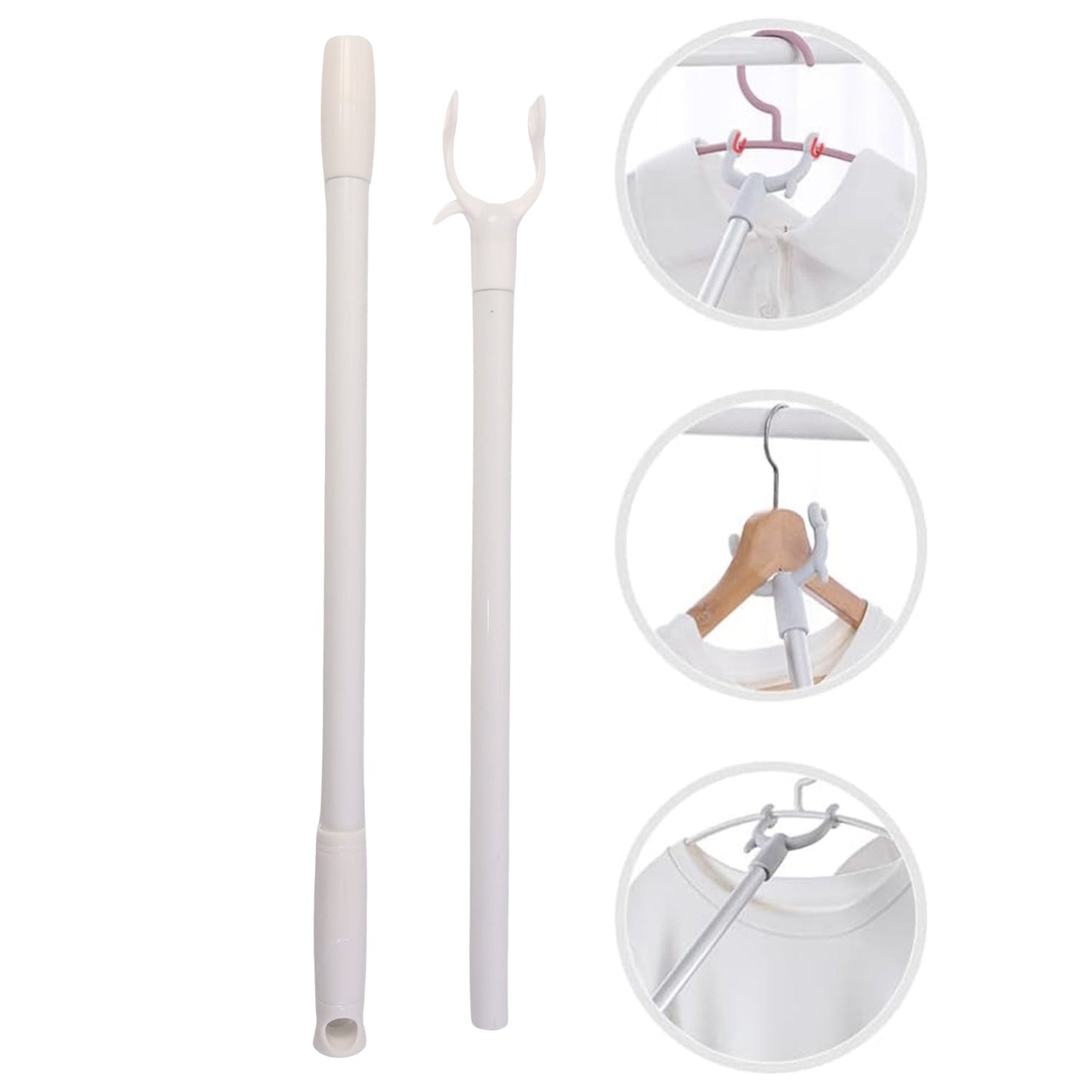 Premium Long Reach Clothes Hook Rod (86 cm, 1 Pc)