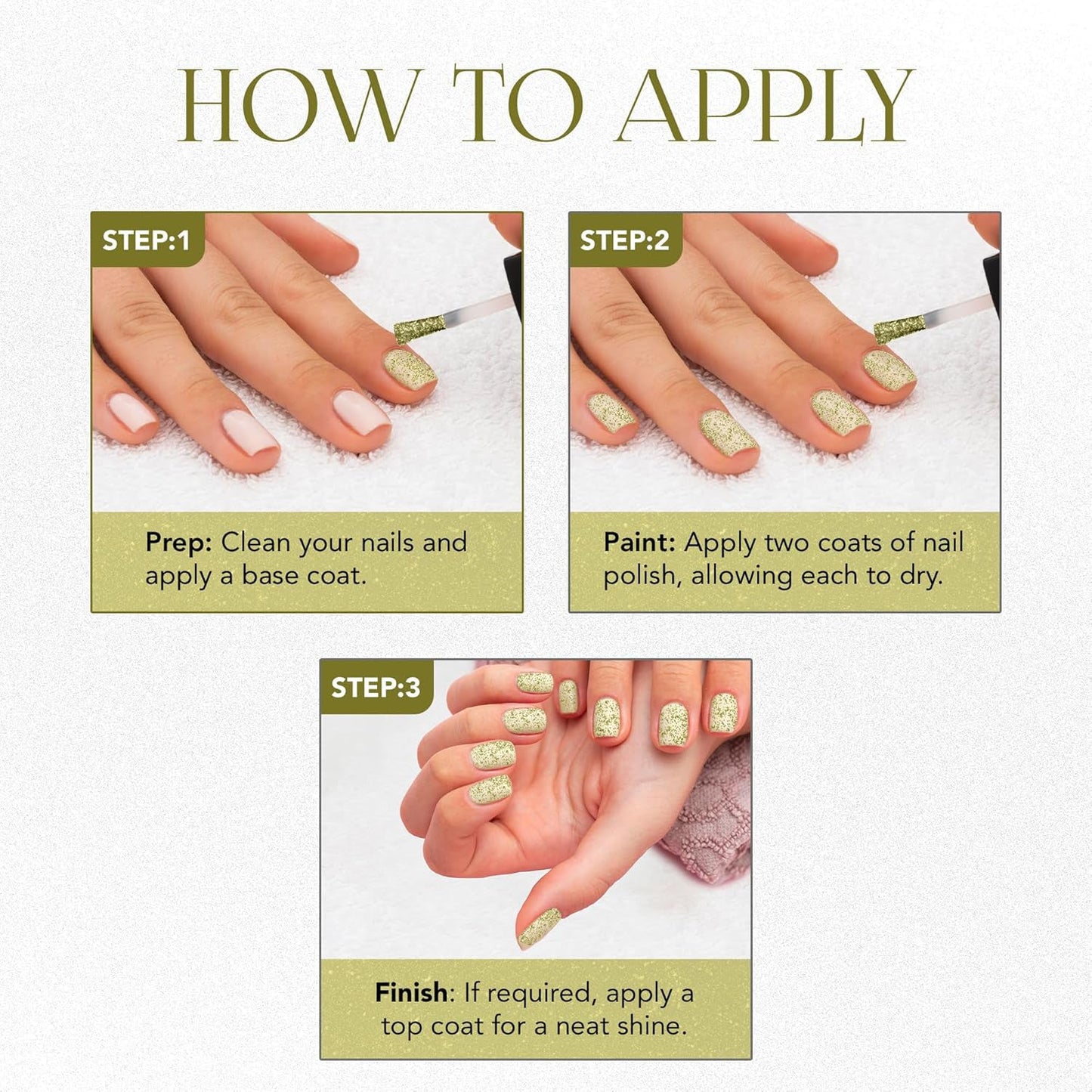 OG Beauty Sunshine Gold Starlet Glitter Nail Paint (10 ML / 1 Pc)