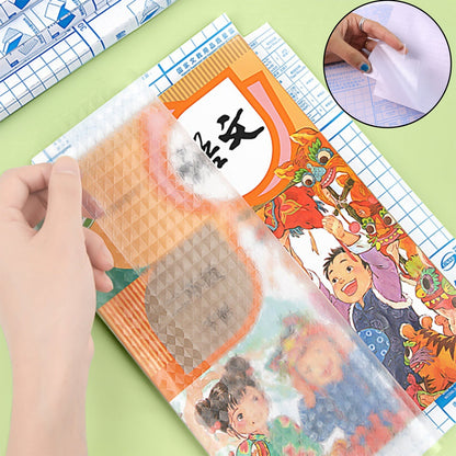 Premium Transparent Adhesive Book Cover Sheets (Mix Size / 30 Pc)