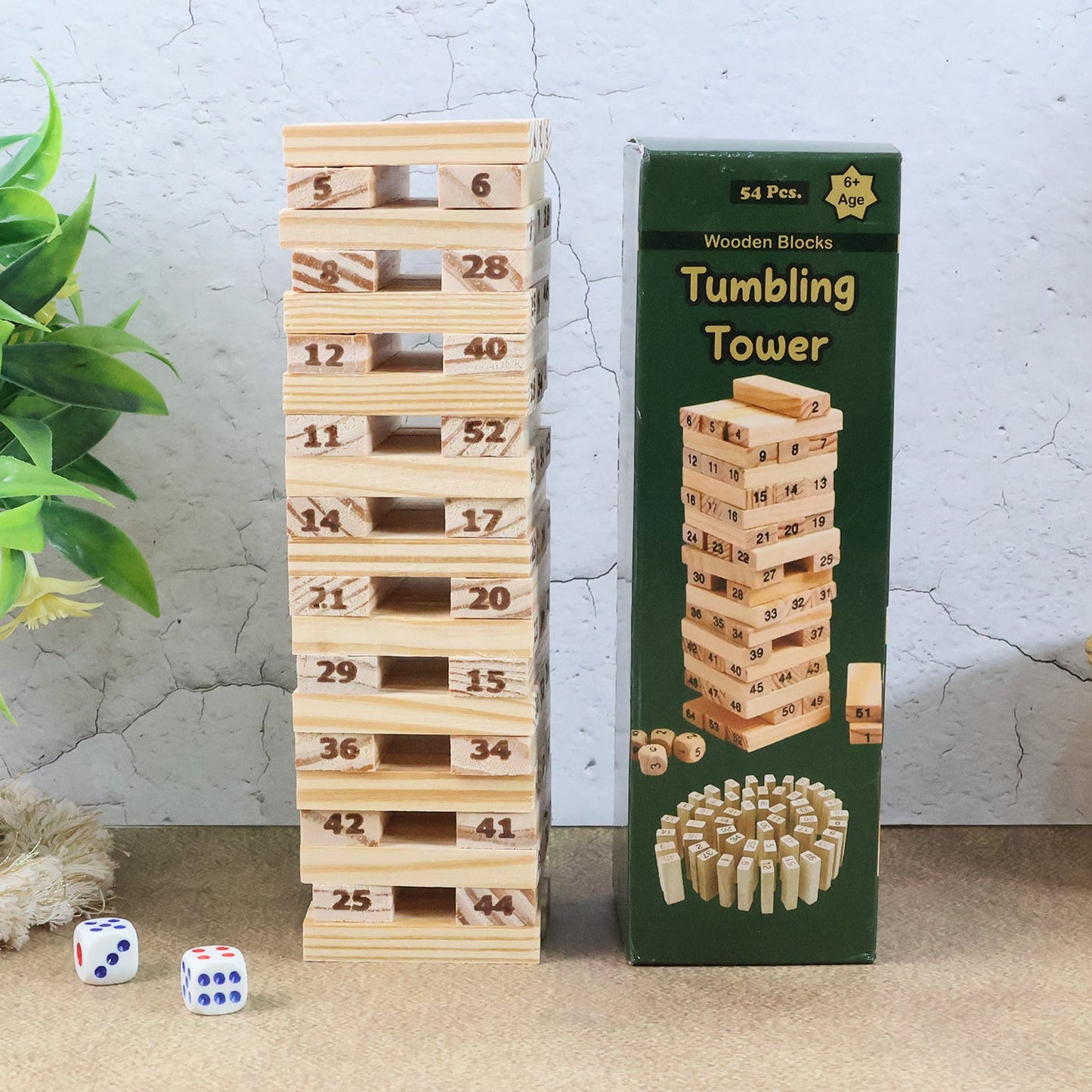 Tumbling Tower Wooden Blocks Game - (Set)