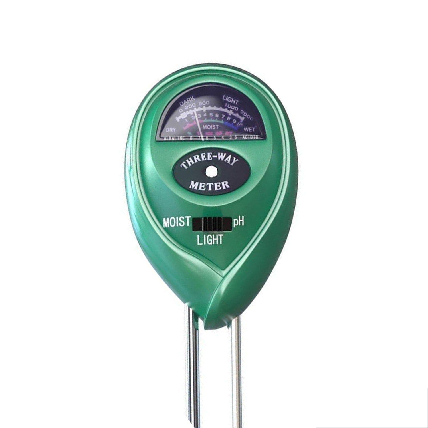 Soil Tester 3-in-1 Plant Moisture Sensor (Green)