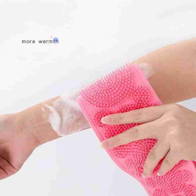 Eco-Friendly Silicone Shower Brush & Back Scrubber Towel