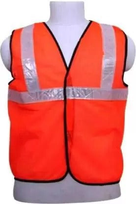 Orange Safety Jacket For Having protection against accidents usually in construction area's.