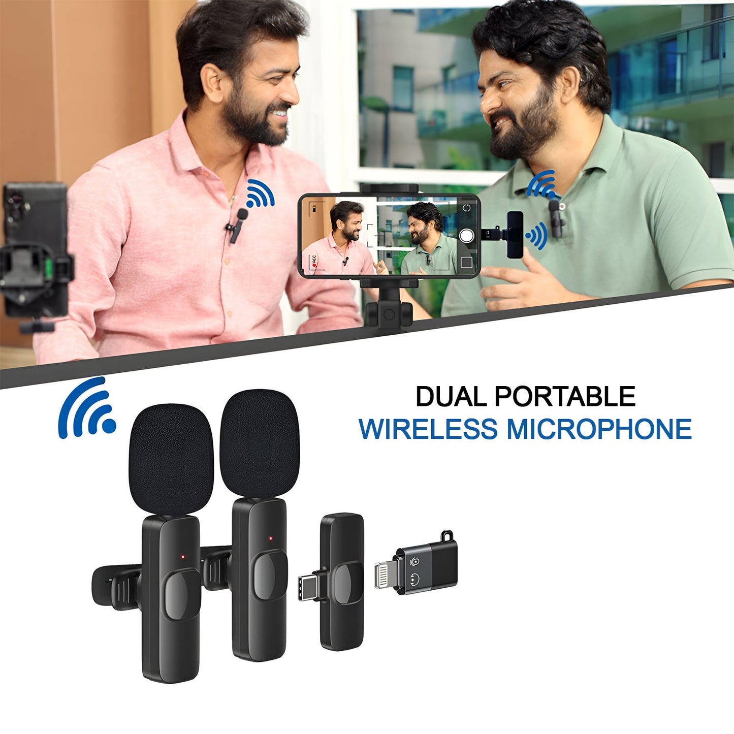 K9 Dual Wireless Microphone Set