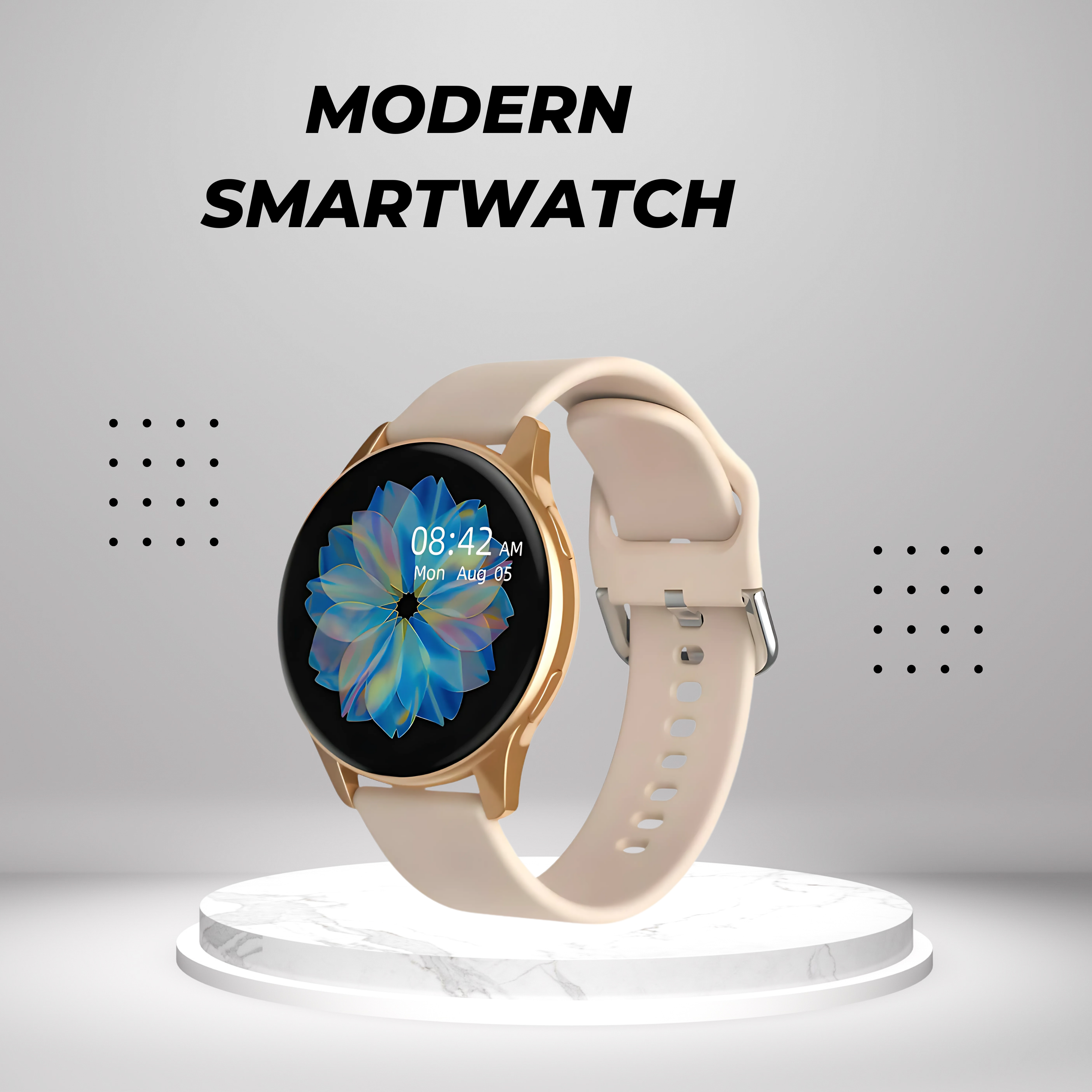 1.5\" Display Bluetooth Calling Smart Watch Stylish Metal Design with 120+ Sports Modes & Heart Rate Monitoring (Unisex, Gold)