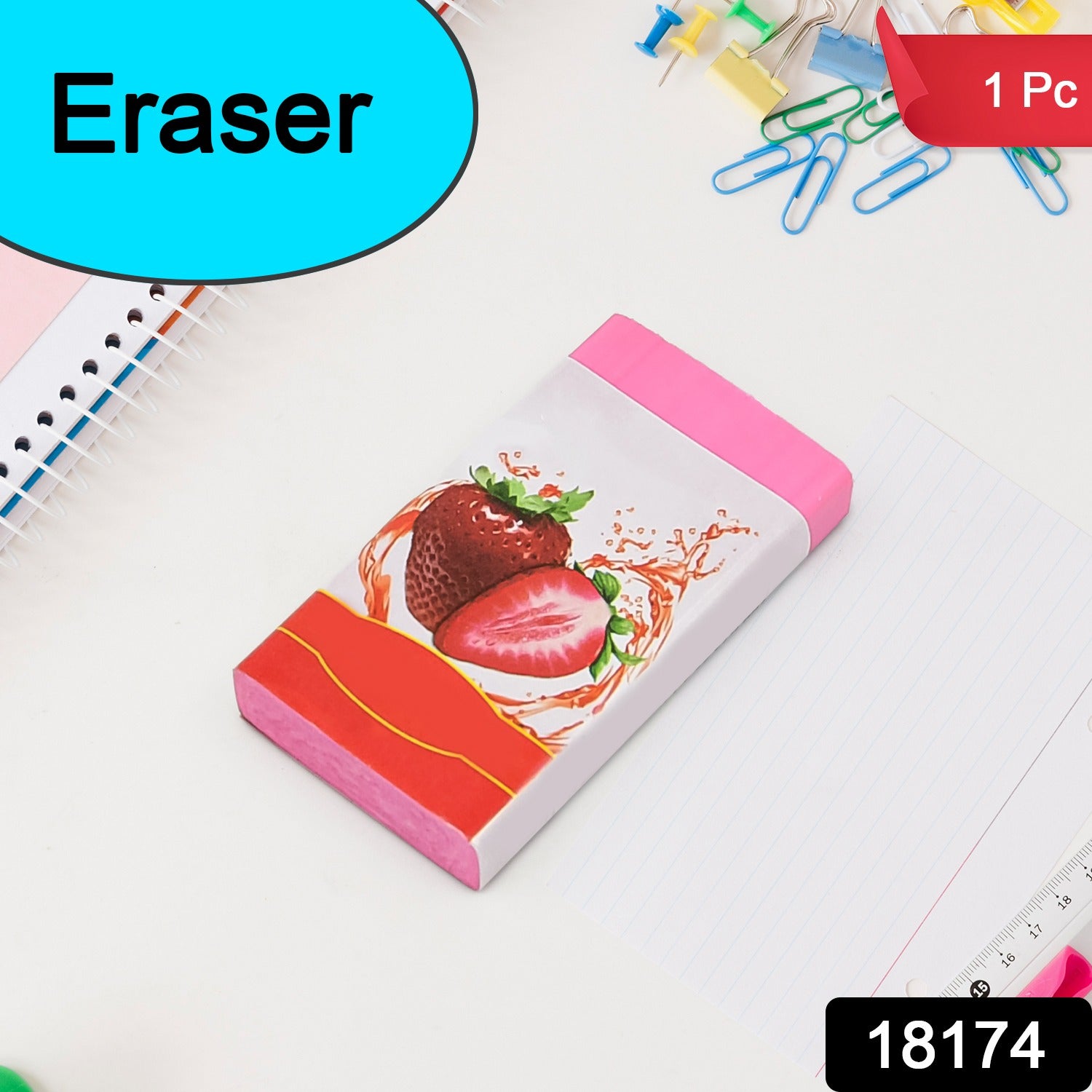 Fancy & Stylish Eraser (1 Pc / Mix Design)