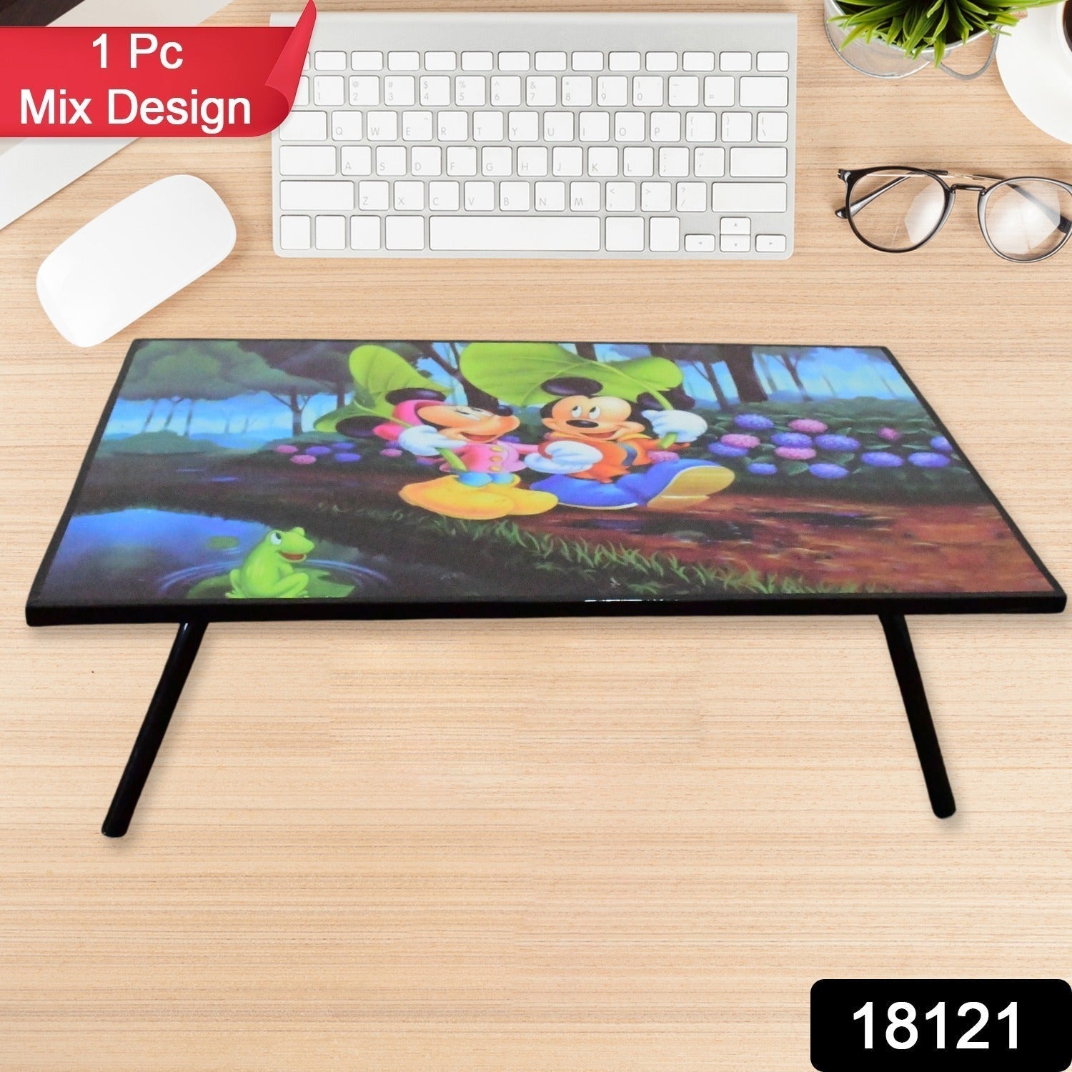 Multipurpose Portable Writing Homework Mix Cartoon Design Printed Table (1 Pc / Mix Design / 61×41 Cm)