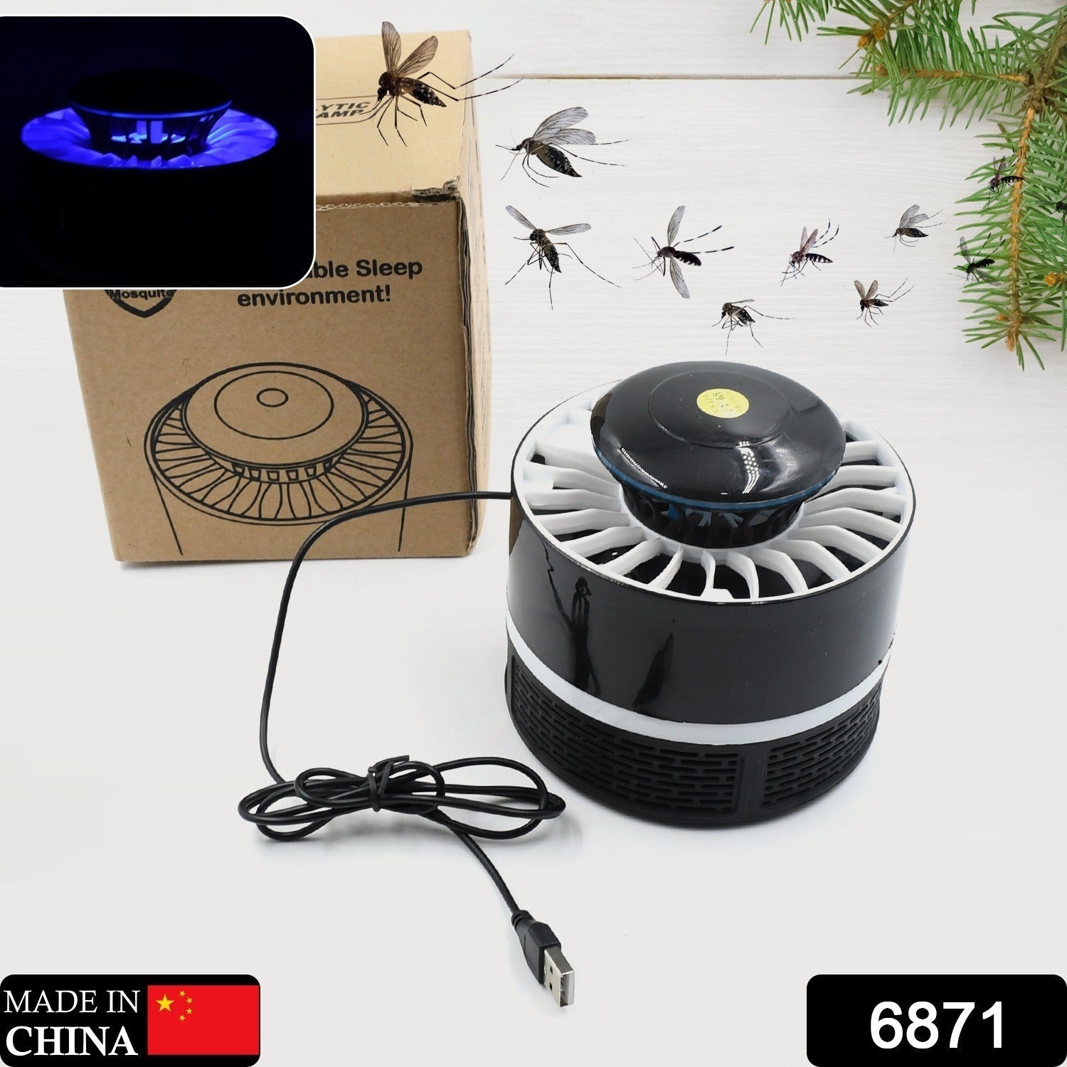 Mosquito Killer Light 5W USB Smart Optically Controlled Insect Killing Lamp Use Forbad room