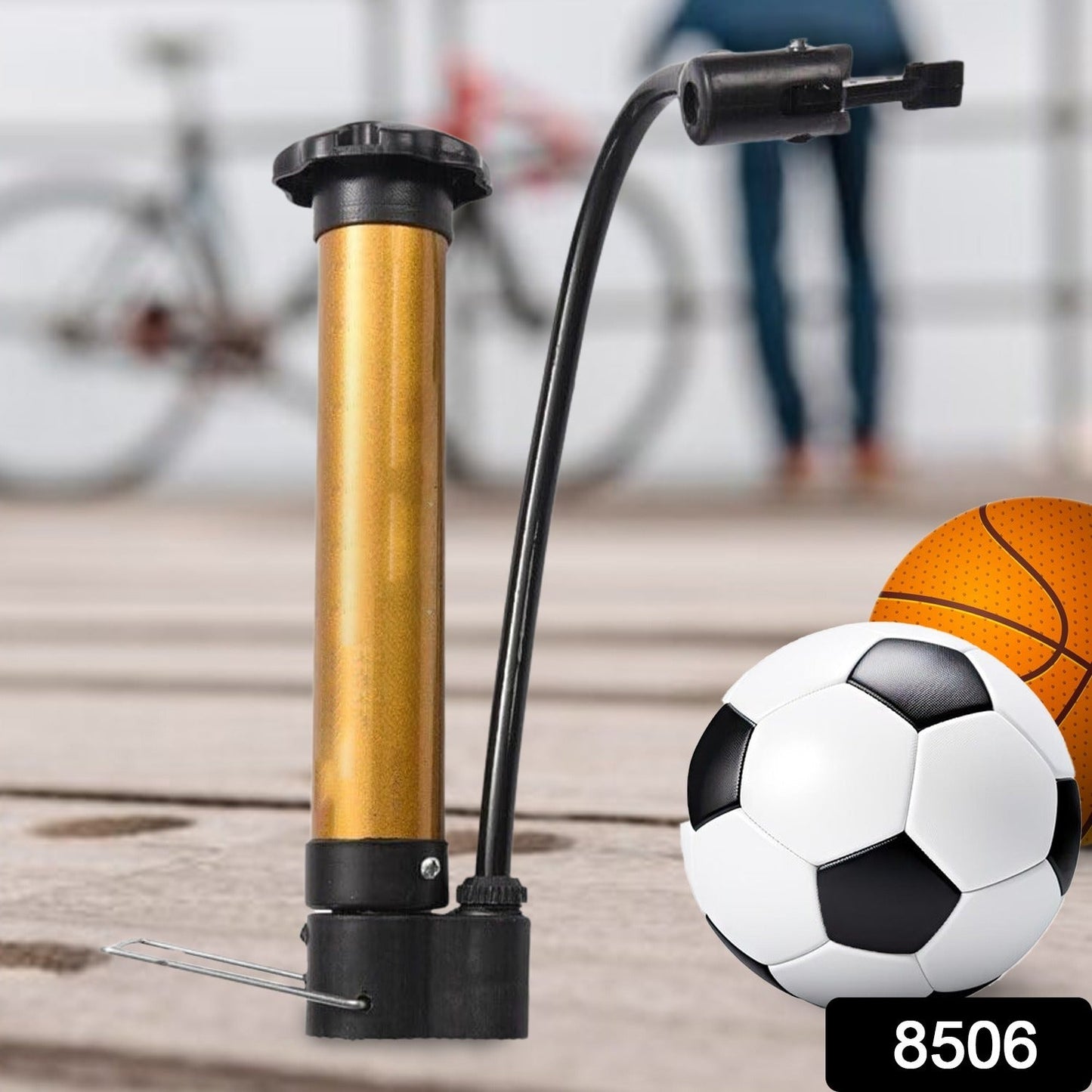 Hand Air Ball Pump – Portable Metal Inflator for Basketball, Soccer & More