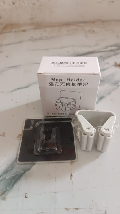 Wall Mounted Mop Broom Hanger Holder (1-Layer)