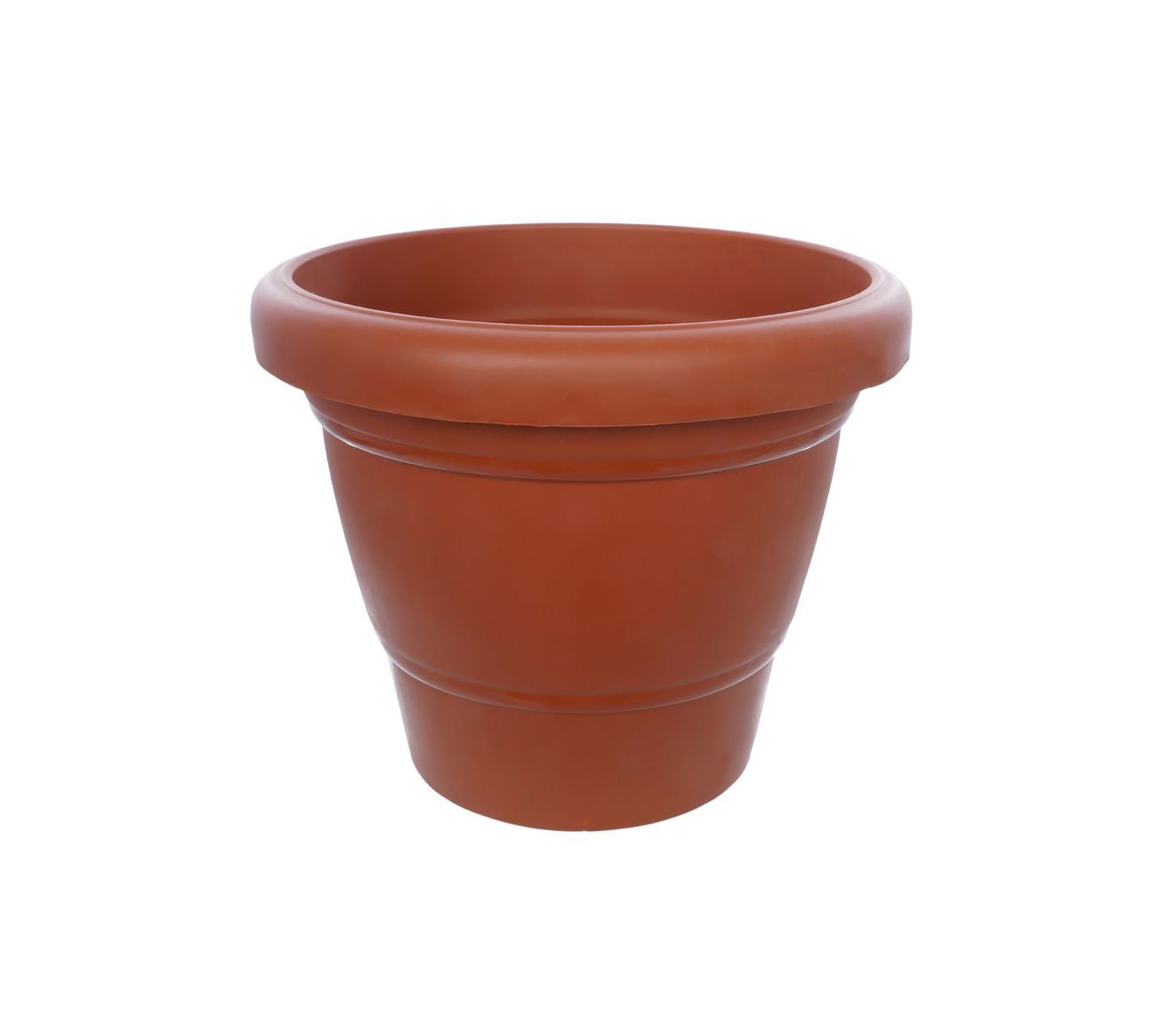 Garden Heavy Plastic Planter Pot / Gamla 6 inch (Brown, Pack of 1, Small)