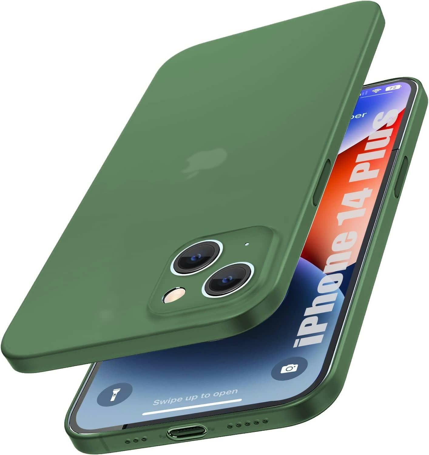 Semi Transparent,Full Camera Protection (Green)