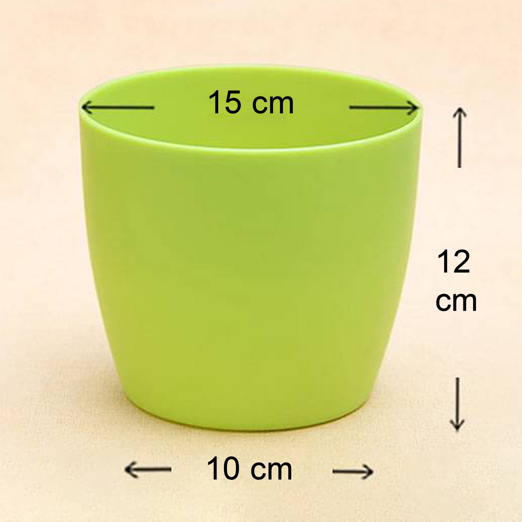 Flower Pots Round Shape For Indoor / Outdoor Gardening