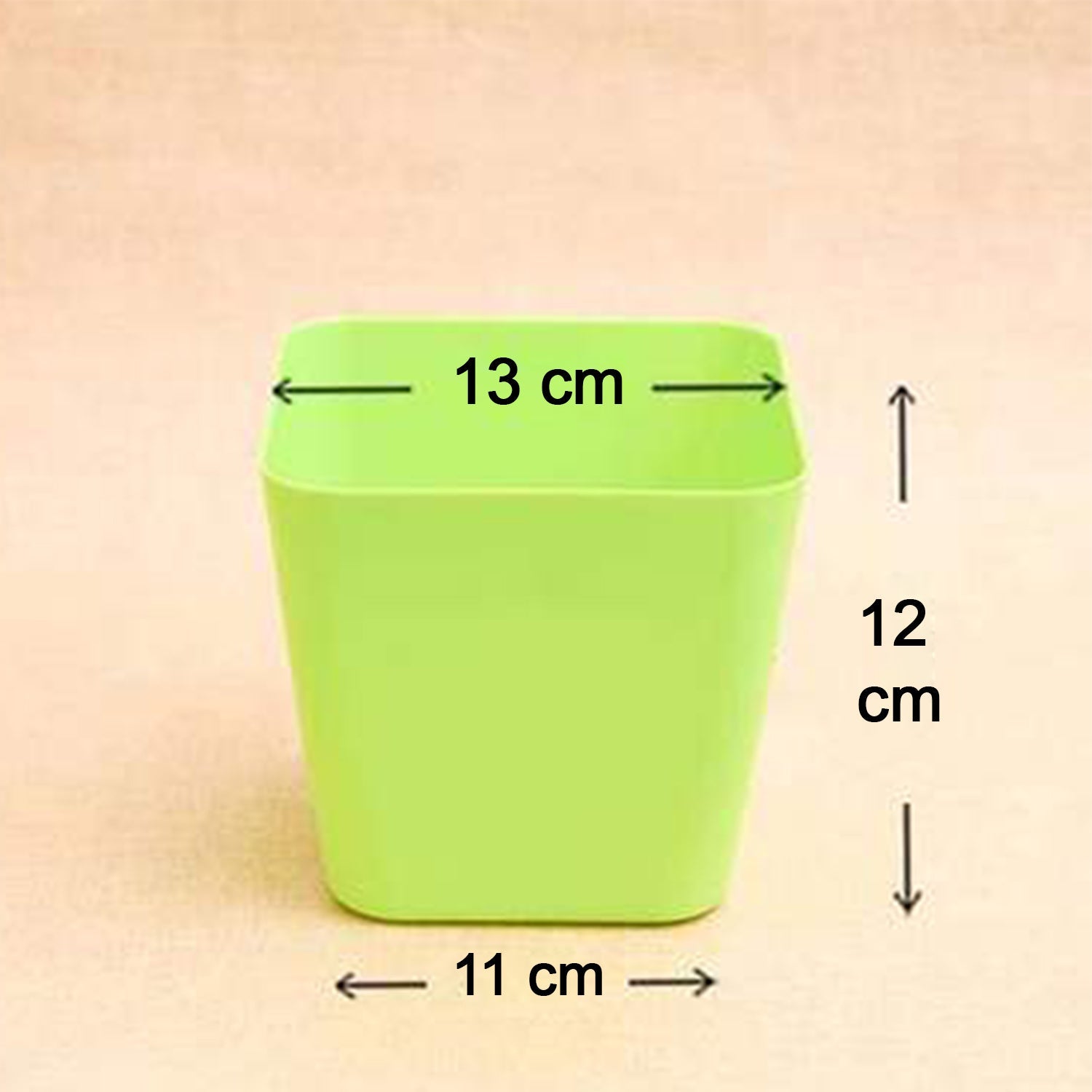 Flower Pots Square Shape For Indoor / Outdoor Gardening