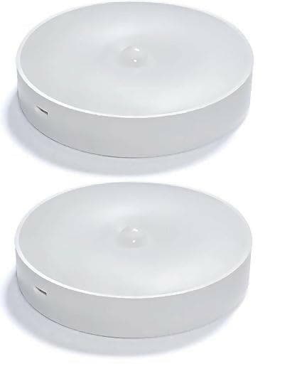 (Pack of 2) Nightlight Motion Sensor Lamp USB Rechargeable Energy Mounted Body Induction Lamp